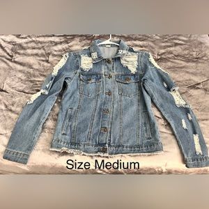 Women’s Distressed Jean Jacket